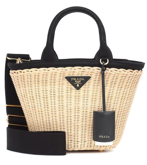 prada straw beach tote|Prada foldable shopping tote.